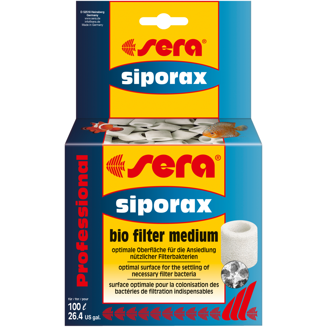 Sera Siporax Professional 15 mm-Filter Media-Seachem-500 ml-Iwagumi