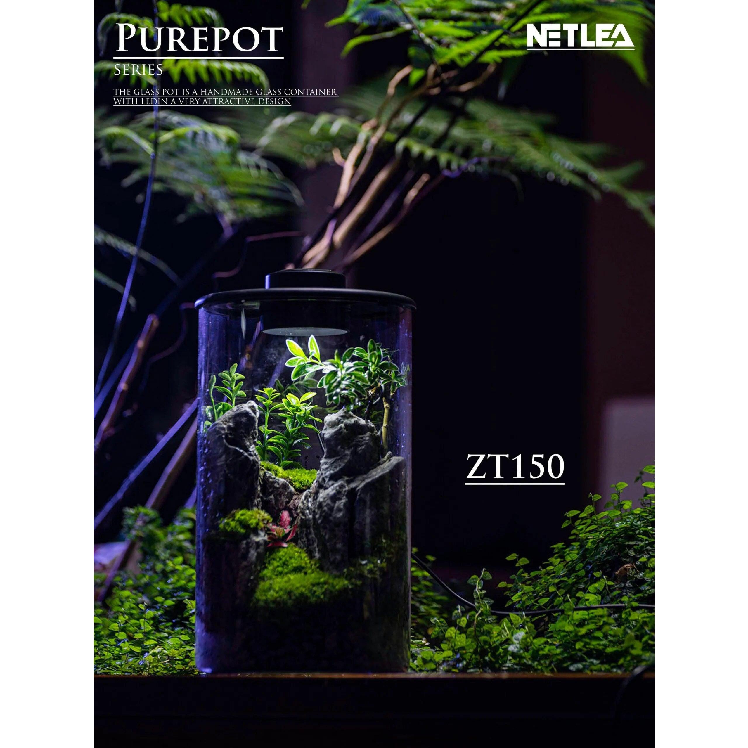 Netlea Purepot Terrarium - ZT150-Aquarium Lighting-Netlea-Iwagumi