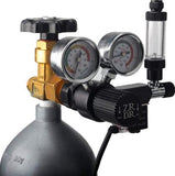 Load image into Gallery viewer, ZRDR R100 Dual Gauge CO2 Regulator with Solenoid and Bubble Counter-CO2-ZRDR-Silver-Iwagumi