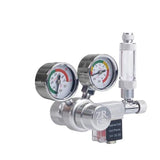 Load image into Gallery viewer, ZRDR R100 Dual Gauge CO2 Regulator with Solenoid and Bubble Counter-CO2-ZRDR-Silver-Iwagumi